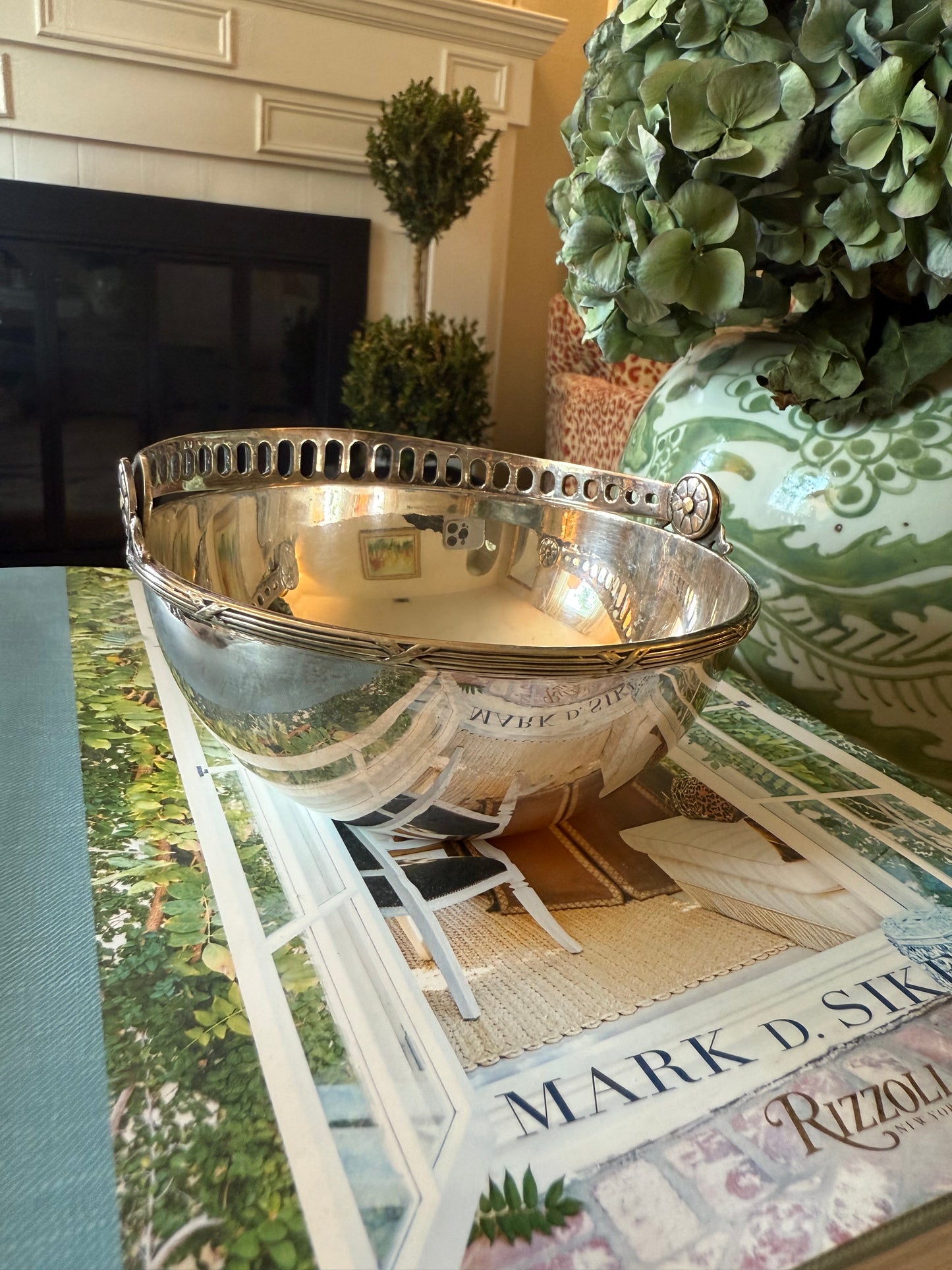 Silver plated handle bowl