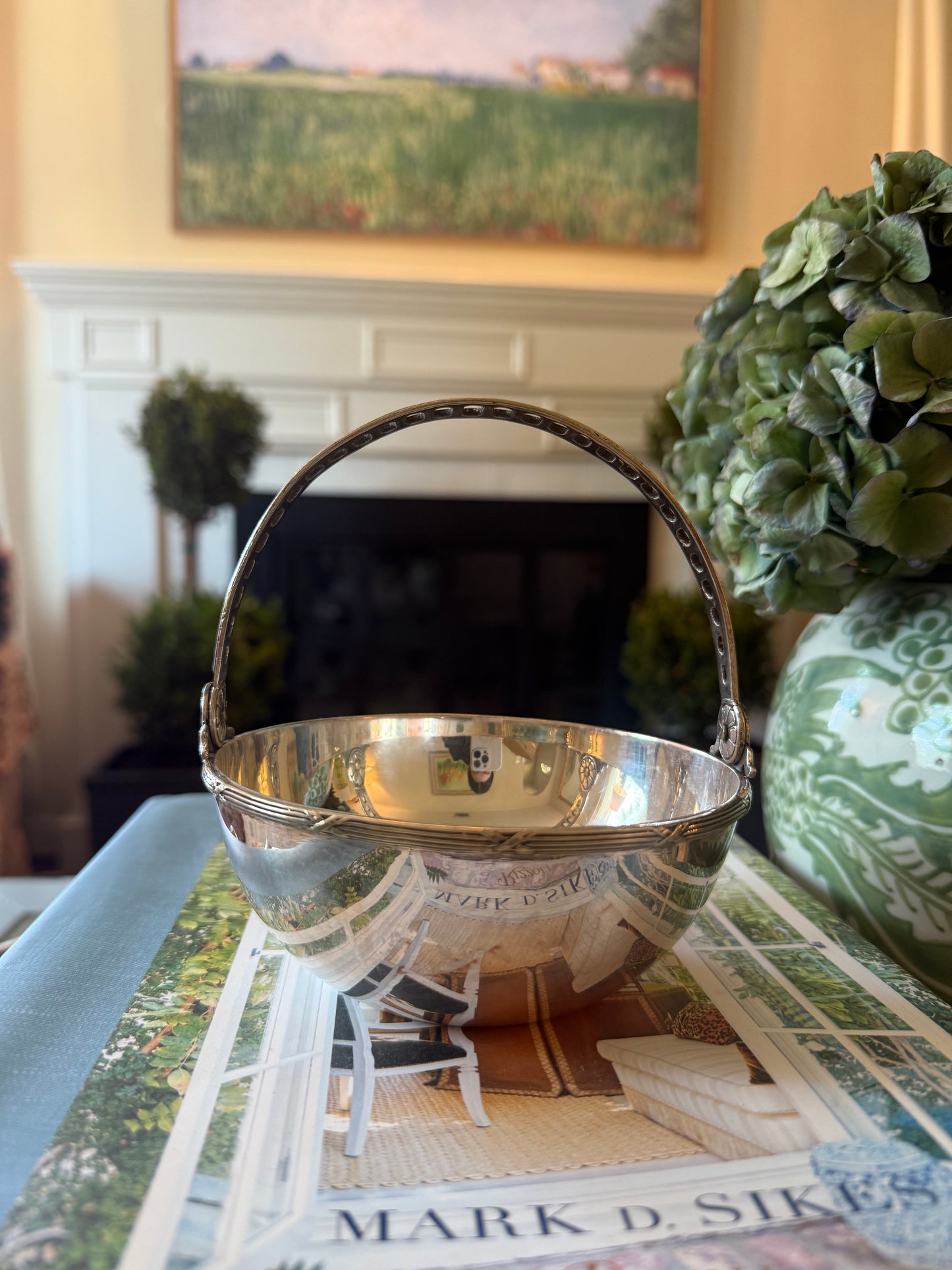 Silver plated handle bowl