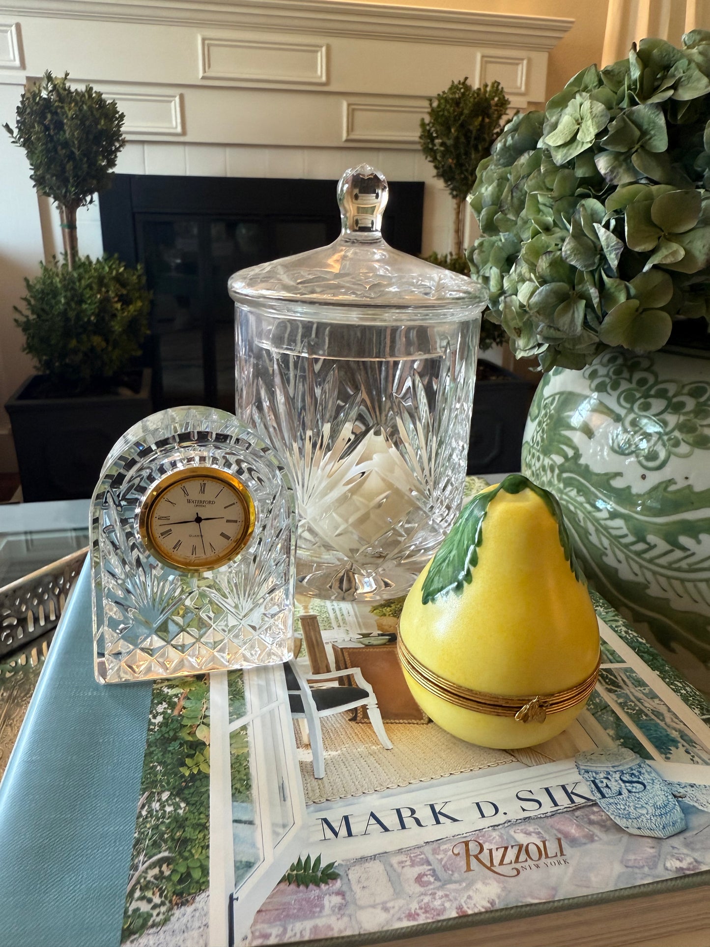 Vintage Hand Painted Limoges-Pear W/Rare Matching Pair Clasp