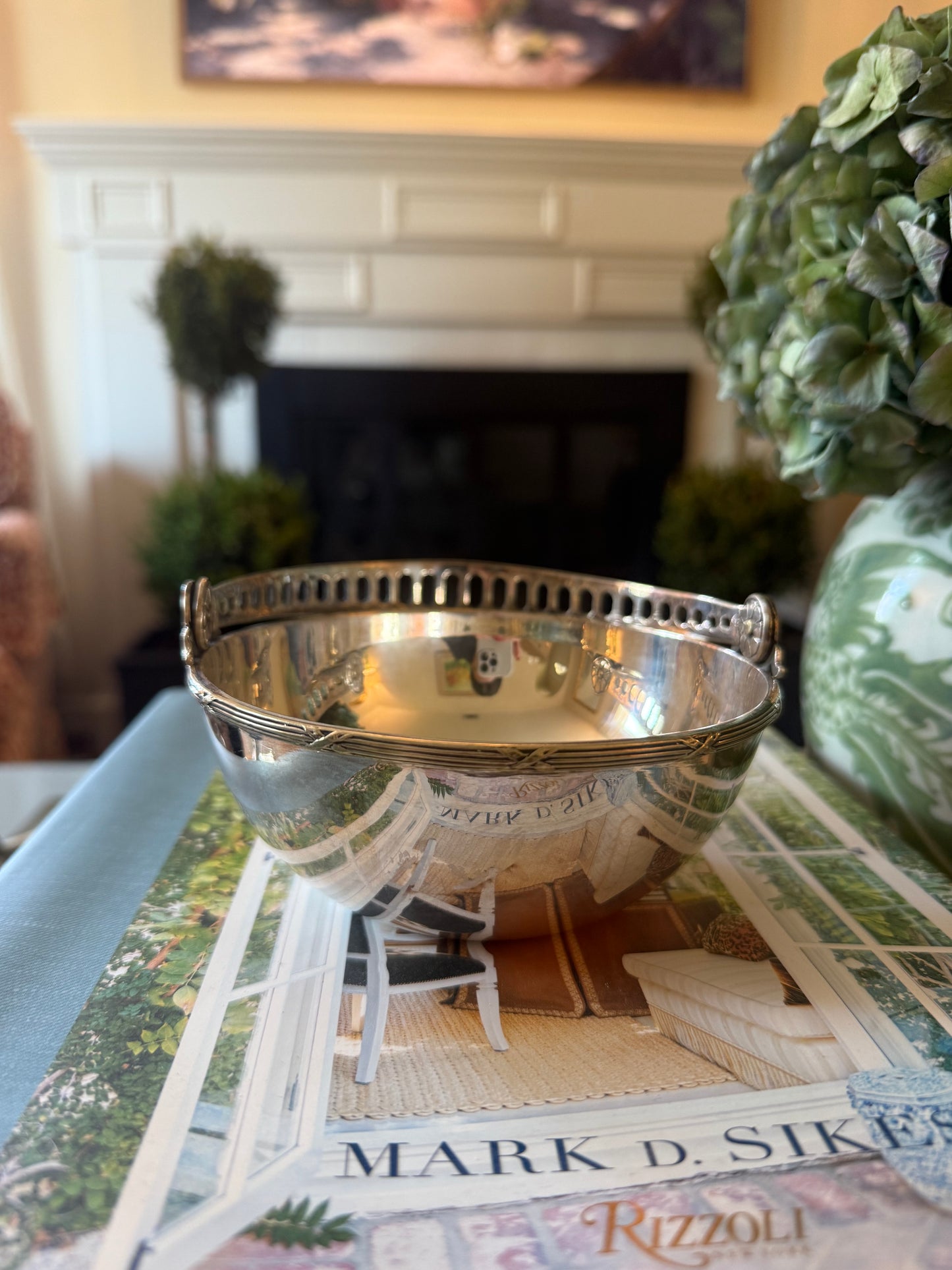 Silver plated handle bowl