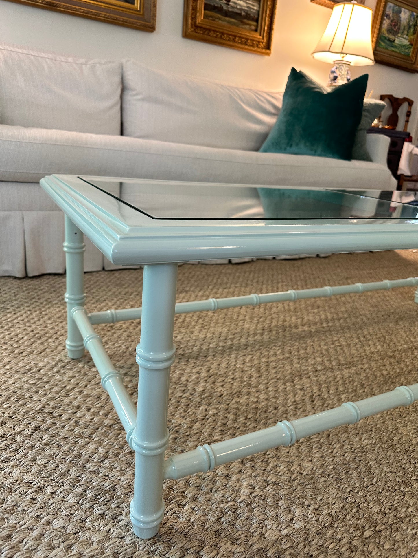 Faux Bamboo Coffee Table Ready For Lacquer!