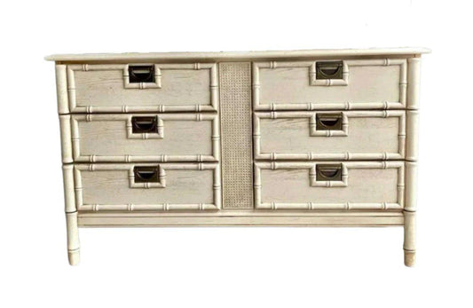Faux Bamboo Dresser Available for Lacquer